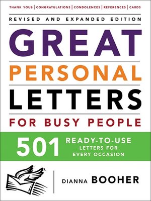 cover image of Great Personal Letters for Busy People